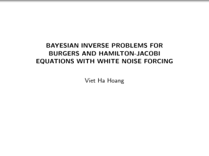 BAYESIAN INVERSE PROBLEMS FOR BURGERS AND HAMILTON-JACOBI EQUATIONS WITH WHITE NOISE FORCING
