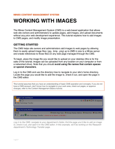 WORKING WITH IMAGES