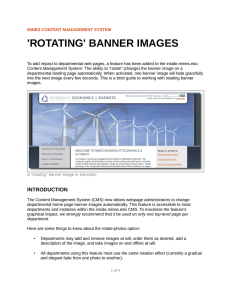 'ROTATING' BANNER IMAGES