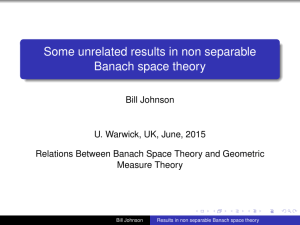 Some unrelated results in non separable Banach space theory