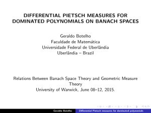 DIFFERENTIAL PIETSCH MEASURES FOR DOMINATED POLYNOMIALS ON BANACH SPACES