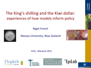 The King’s shilling and the Kiwi dollar: Nigel French