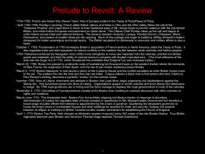 Prelude to Revolt: A Review