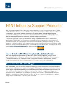 H1N1 Influenza Support Products
