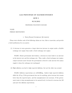 14.02  PRINCIPLES  OF  MACROECONOMICS QUIZ  3 05/10/2012 NAME: