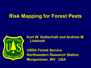 Risk Mapping for Forest Pests
