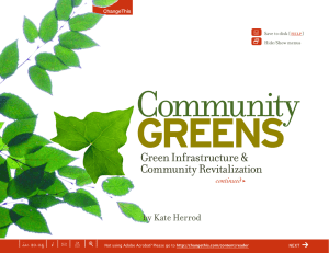 Greens Community Green Infrastructure &amp; Community Revitalization