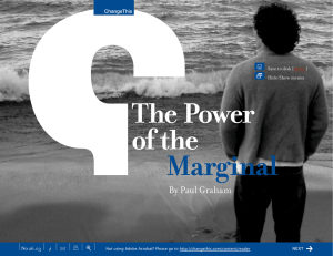 The Power of the Marginal