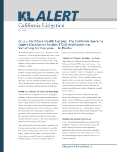 California Litigation