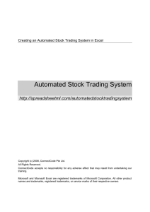 Automated Stock Trading System