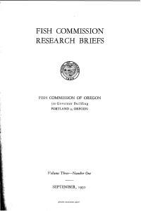 FISH  COMMISSION RESEARCH  BRIEFS One