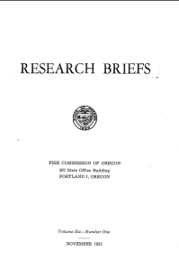 BRIEFS RESEARCH FISH  COMMISSION  O F   OREGON