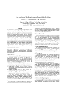 An Analysis of the Requirements Traceability Problem