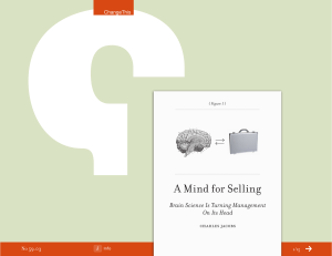 A Mind for Selling  Brain Science Is Turning Management On Its Head