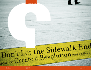 idewalk End Don’t Let the S olution Create a Rev
