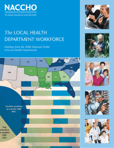 The Department Workforce Findings from the 2008 National Profile of Local Health Departments