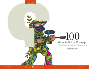 100 Ways to Kill a Concept: Why Most Ideas Get Shot Down