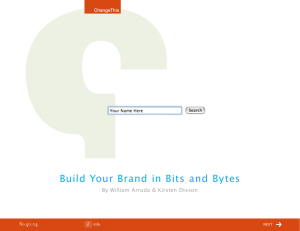 Build Your Brand in Bits and Bytes 40.04 No