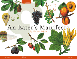An Eater’s Manifesto By Michael Pollan 43.01 No