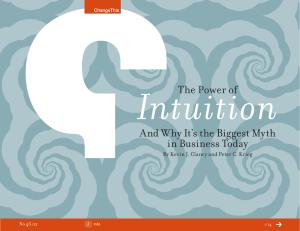 Intuition The Power of And Why It’s the Biggest Myth in Business Today