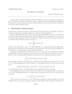 Fast Fourier Transform