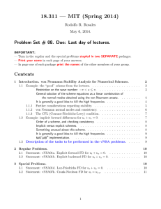 — MIT (Spring 2014) 18.311 Problem