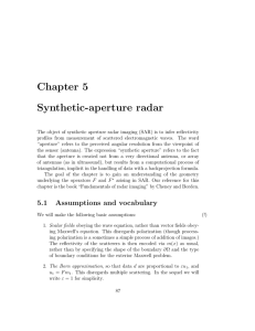 Chapter 5 Synthetic-aperture radar