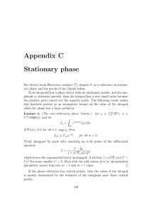 Appendix C Stationary phase