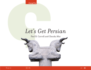 Let’s Get Persian Paul B. Carroll and Chunka Mui 51.02 No