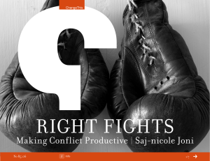 Right Fights Making Conflict Productive saj-nicole Joni |