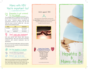 Moms with HBV You’re important too! 