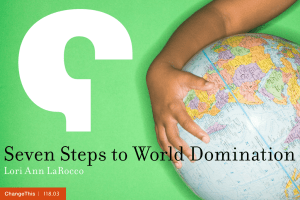 Seven Steps to World Domination  Lori Ann LaRocco |