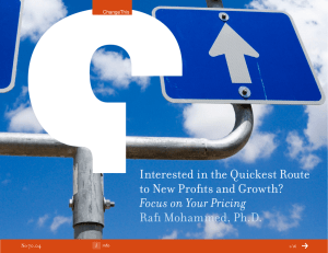 Interested in the Quickest Route to New Profits and Growth?