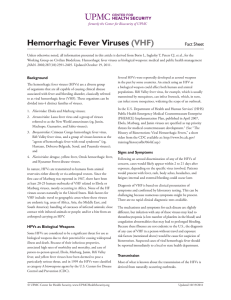 (VHF) Fact Sheet Background