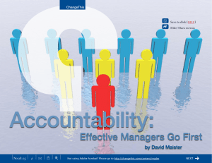Accountability: Effective Managers Go First by David Maister +