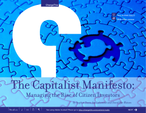 The Capitalist Manifesto: Managing the Rise of Citizen Investors  +