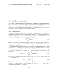16 Singular perturbations 18.354J Nonlinear Dynamics II: Continuum Systems Lecture 1 6