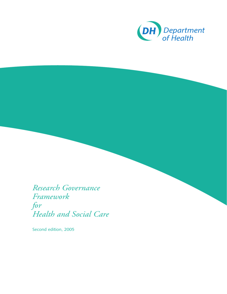 research governance framework health and social care