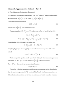 { } ∑ Chapter 8. Approximation Methods – Part II