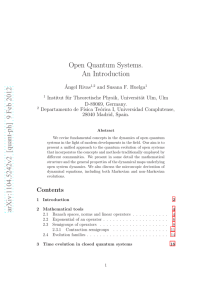 Open Quantum Systems. An Introduction