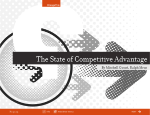 The State of Competitive Advantage By Mitchell Goozé, Ralph Mroz 31.05 No