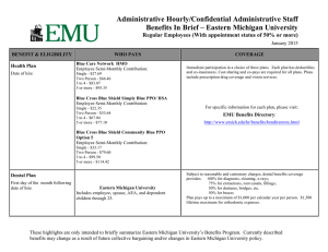 Administrative Hourly/Confidential Administrative Staff Benefits In Brief – Eastern Michigan University