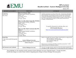 100% Lecturer Benefits In Brief – Eastern Michigan University January 2015