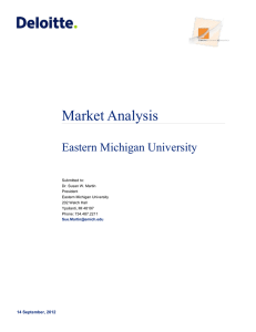 Market Analysis  Eastern Michigan University