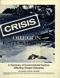 A Summary of Environmental Factors Affecting Oregon Estuaries