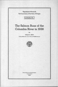 The Salmon Runs of the Columbia River in 1938 by WILLIS H. RICH
