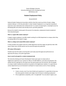 Student Employment Policy