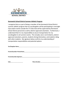 Kennewick School District Summer Athletic Program