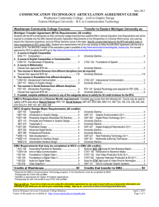 COMMUNICATION TECHNOLOGY ARTICULATION AGREEMENT GUIDE