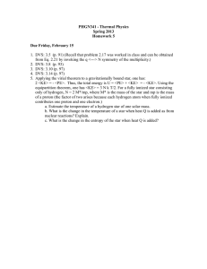 PHGN341 - Thermal Physics Spring 2013 Homework 5 Due Friday, February 15